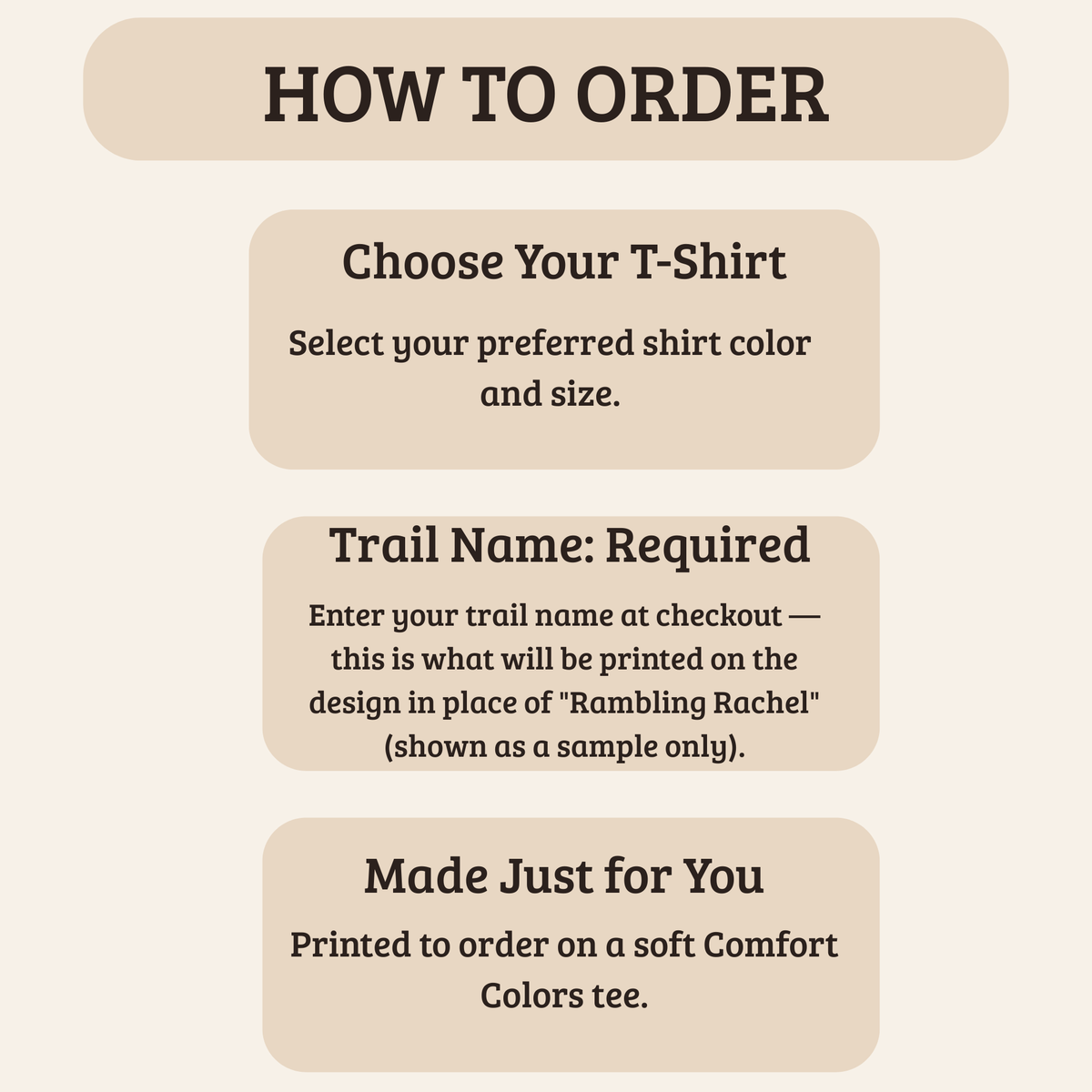 Trail Name Shirt | Personalized Thru Hiker Gift | Real Name Exhausted Funny Backpacking Tee