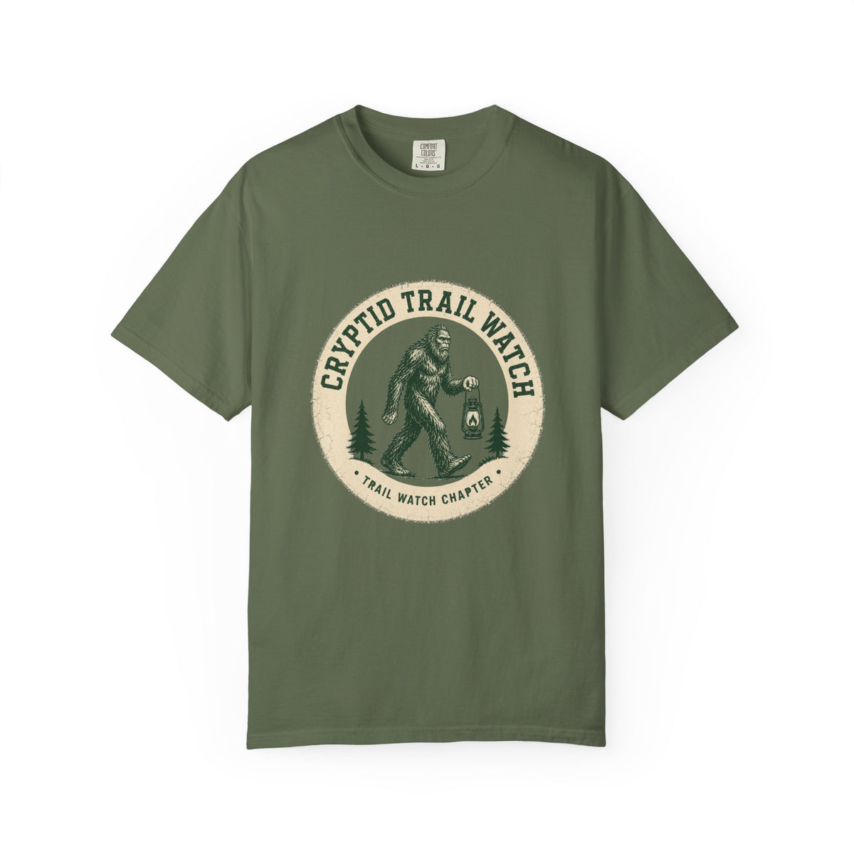 Cryptid Trail Watch – Bigfoot Hiking T-Shirt