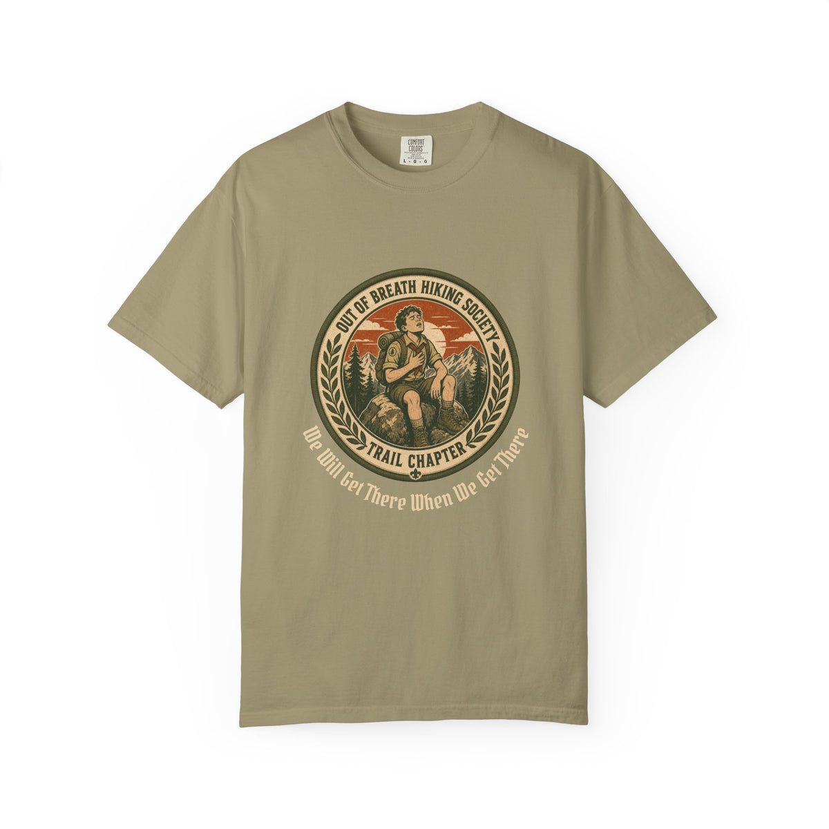 Out of Breath Hiking Society – Personalized T-Shirt