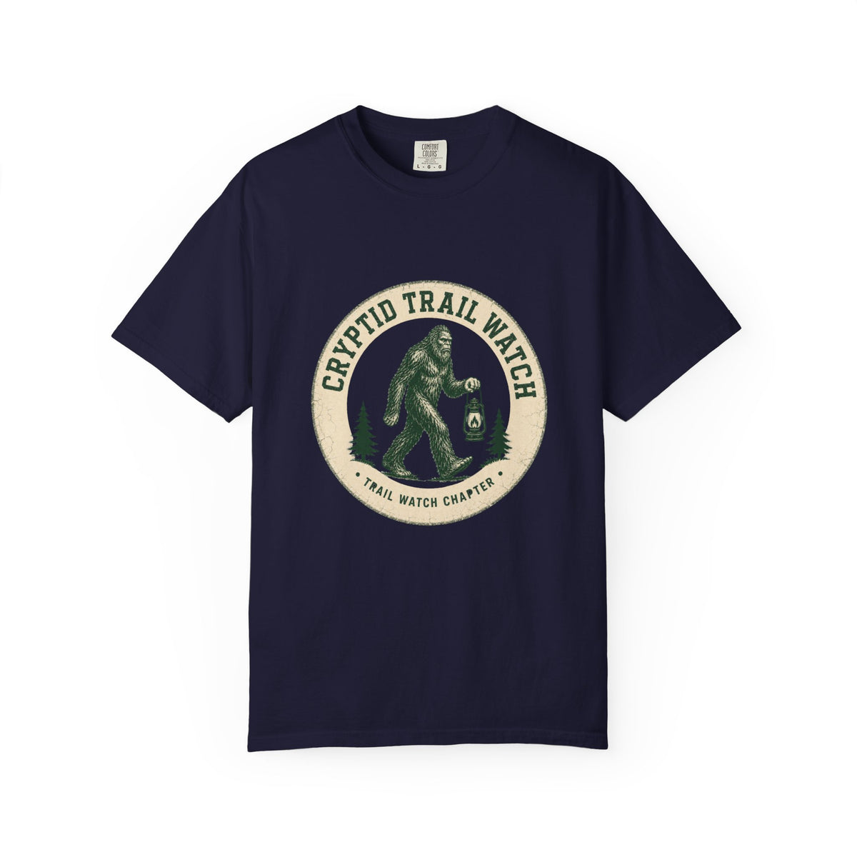 Cryptid Trail Watch – Bigfoot Hiking T-Shirt