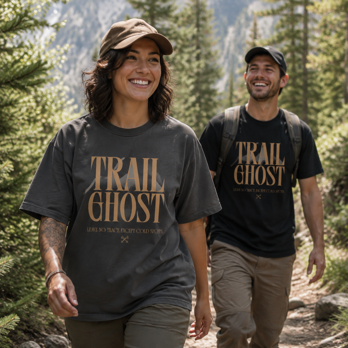 Trail Ghost – Spooky Hiking T-Shirt