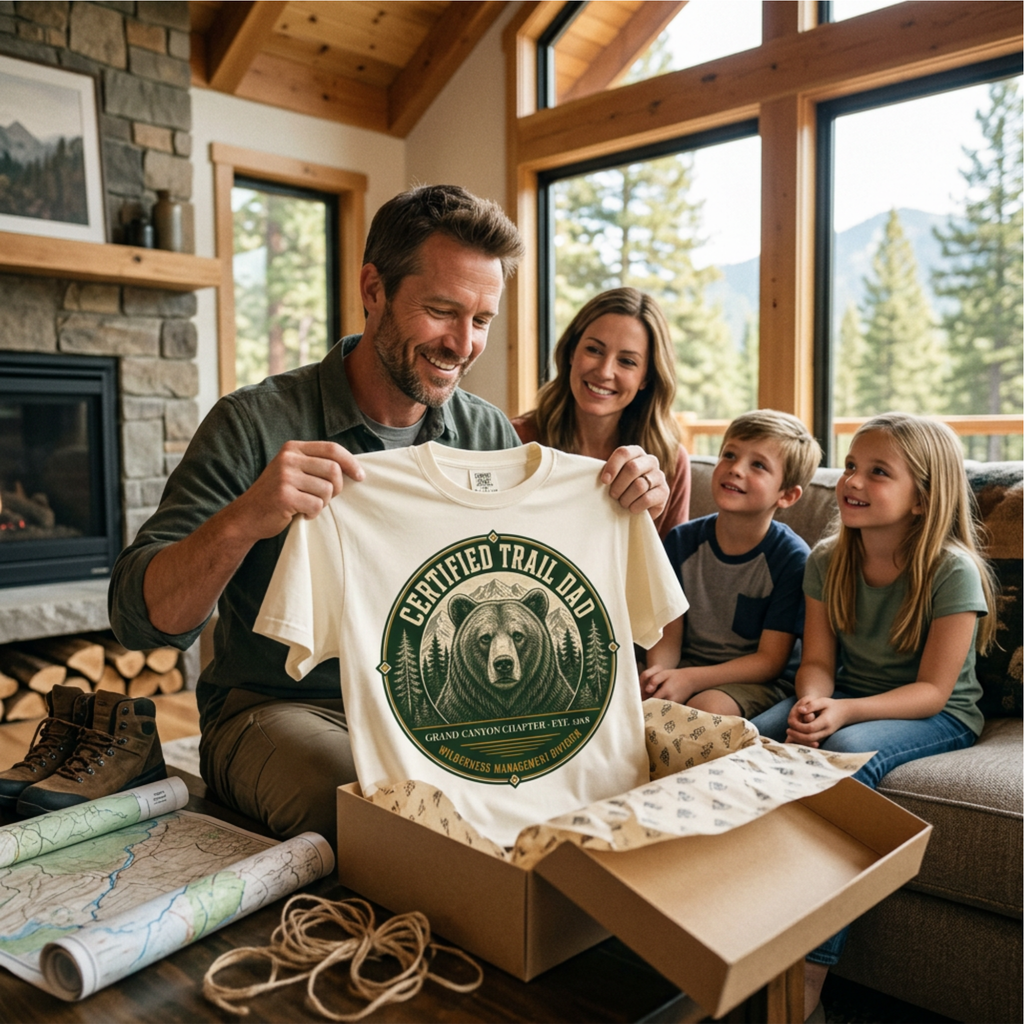 Certified Trail Dad – Personalized National Park T-Shirt