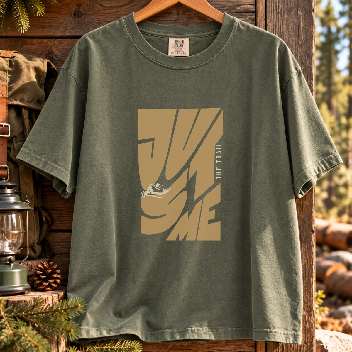 Just Me Hiking T-Shirt | Solo Hiker Graphic Tee | ScenicTrailCo