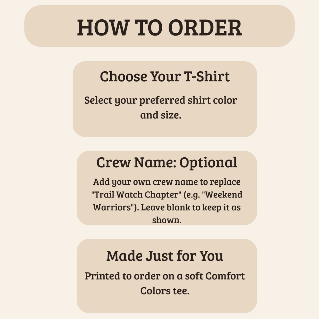 Cryptid Trail Watch – Bigfoot Hiking T-Shirt