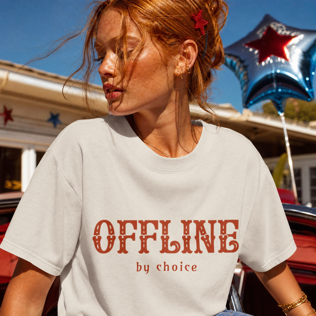 Offline By Choice – Vintage Outdoors Comfort Colors T-Shirt