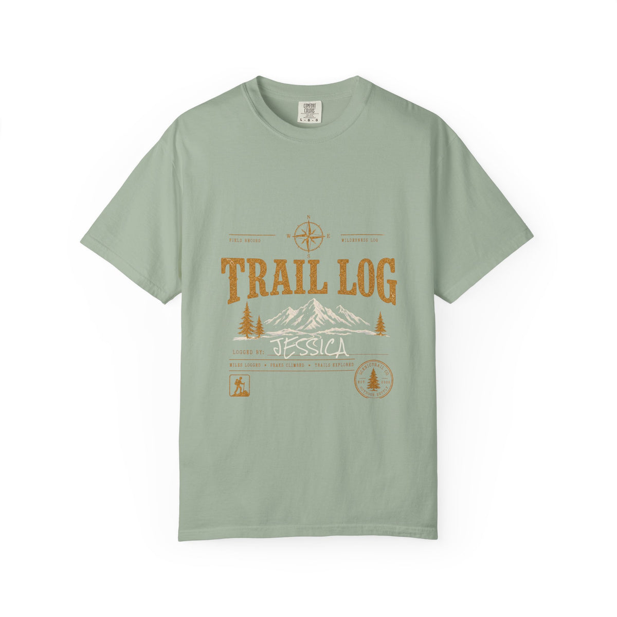 Trail Log – Personalized Hiking T-Shirt