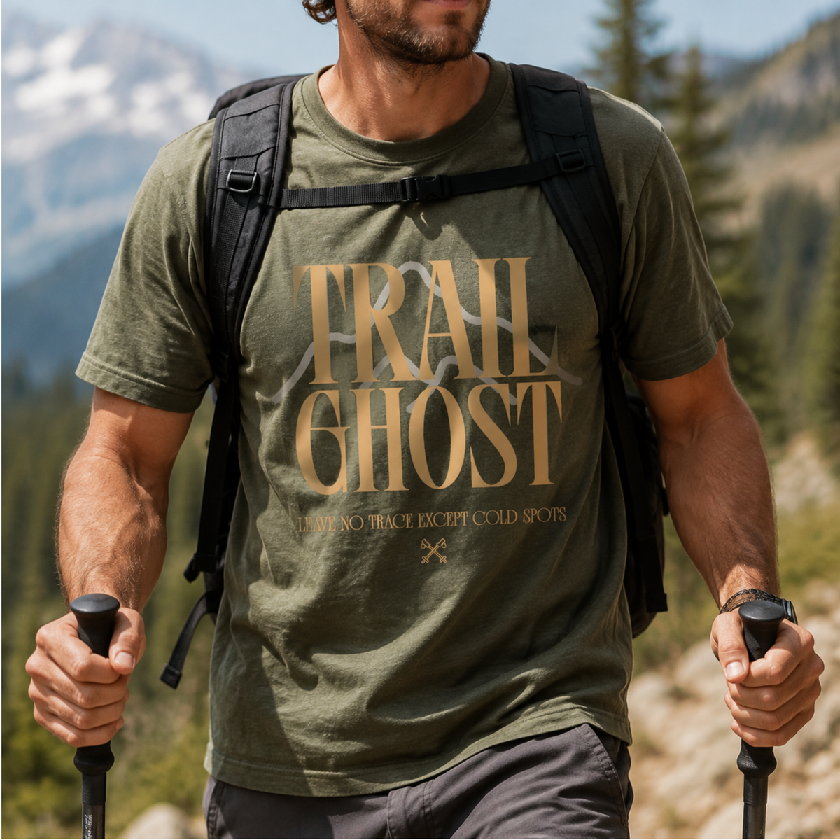Trail Ghost – Spooky Hiking T-Shirt