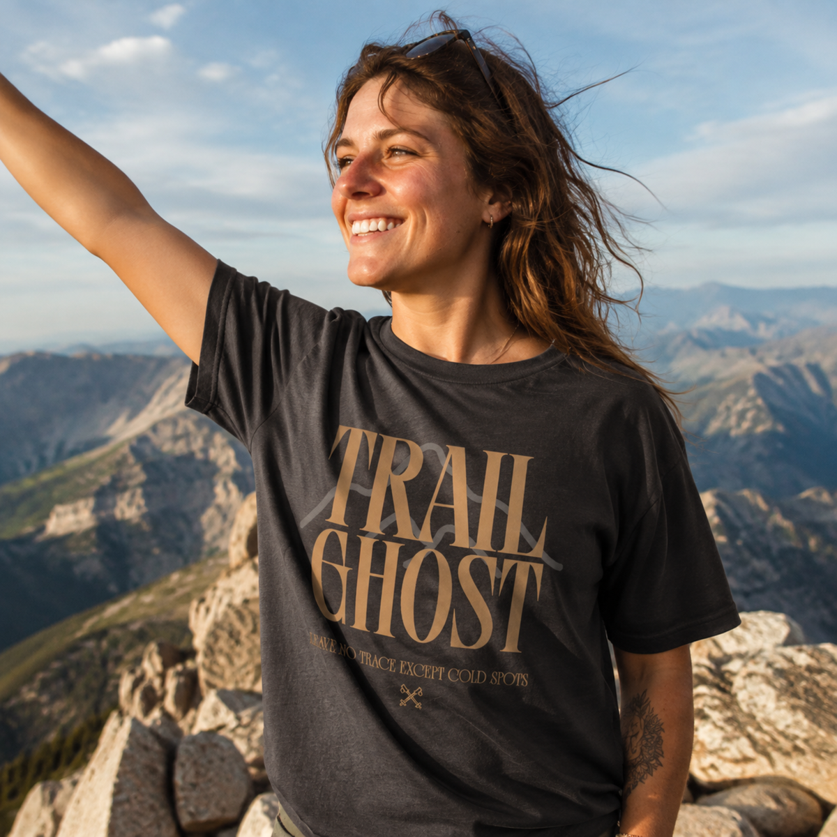 Trail Ghost – Spooky Hiking T-Shirt