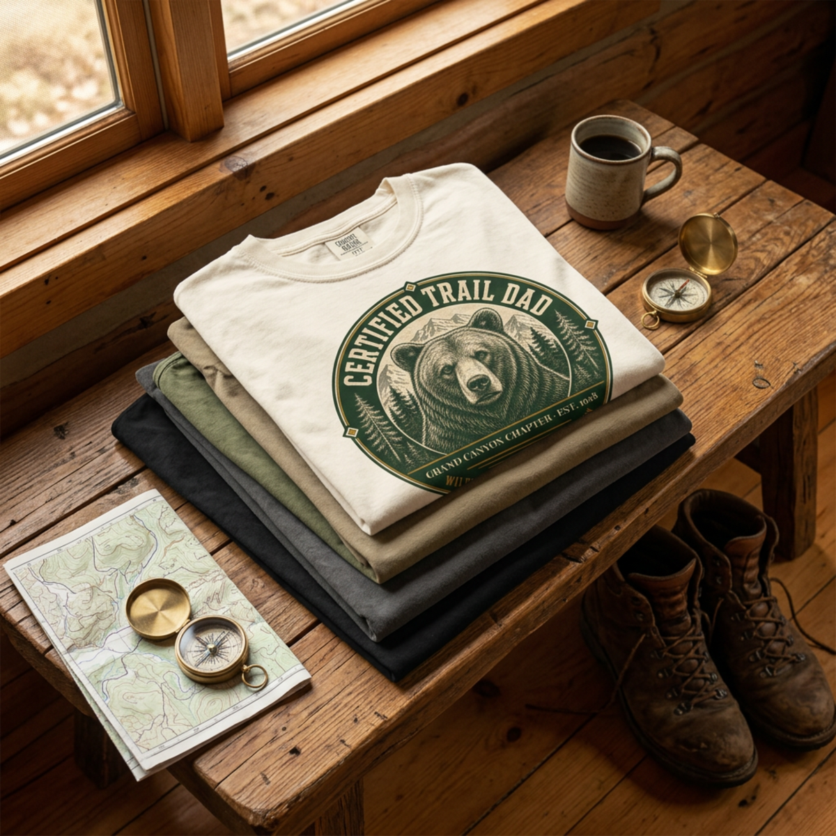 Certified Trail Dad – Personalized National Park T-Shirt