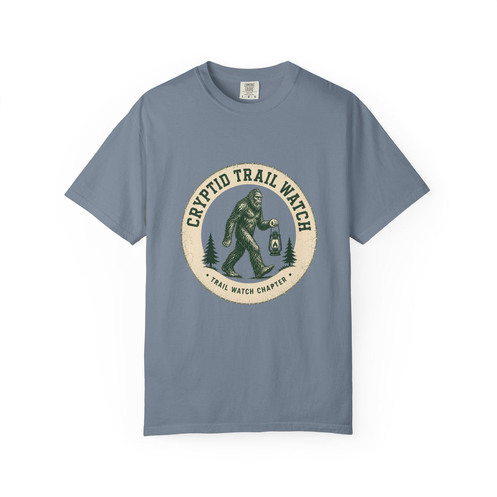 Cryptid Trail Watch – Bigfoot Hiking T-Shirt