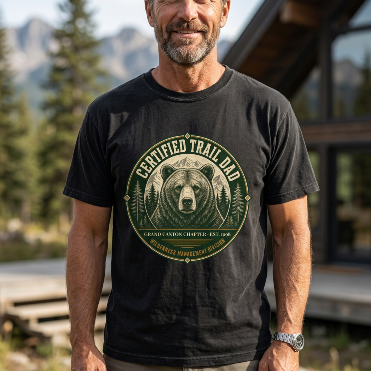 Certified Trail Dad – Personalized National Park T-Shirt