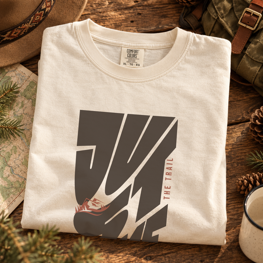 Just Me Hiking T-Shirt | Solo Hiker Graphic Tee | ScenicTrailCo