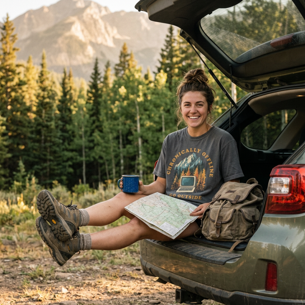 Chronically Offline – Outdoor T-Shirt