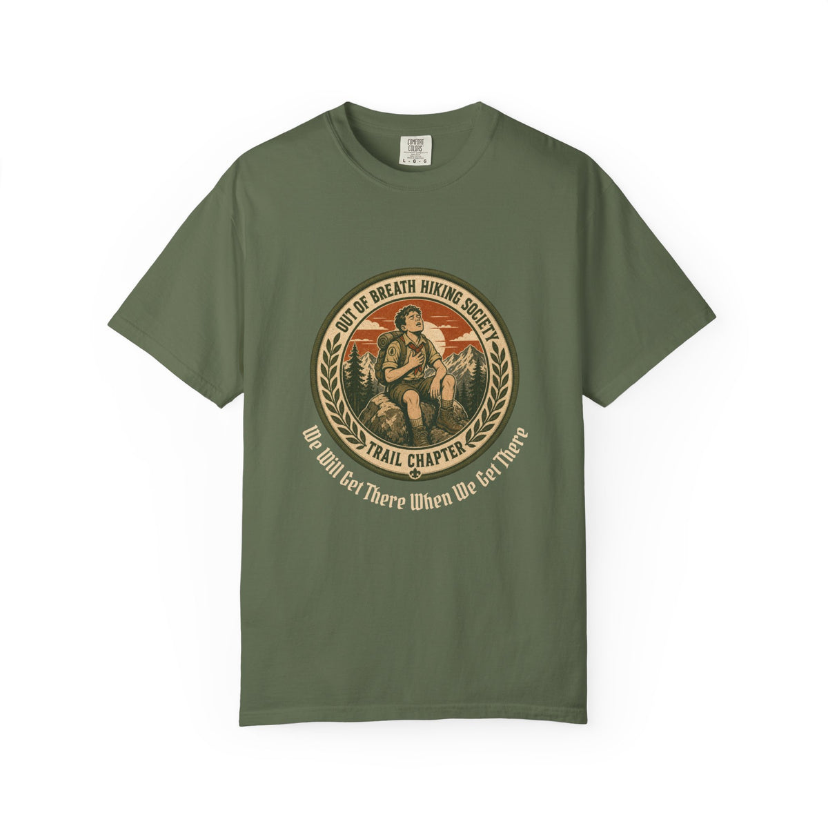 Out of Breath Hiking Society – Personalized T-Shirt