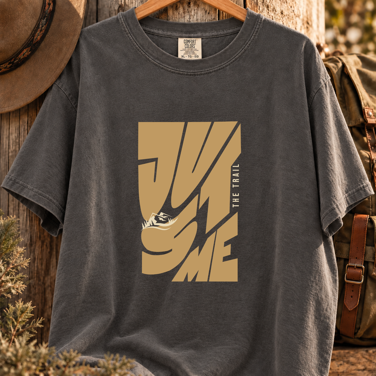 Just Me Hiking T-Shirt | Solo Hiker Graphic Tee | ScenicTrailCo