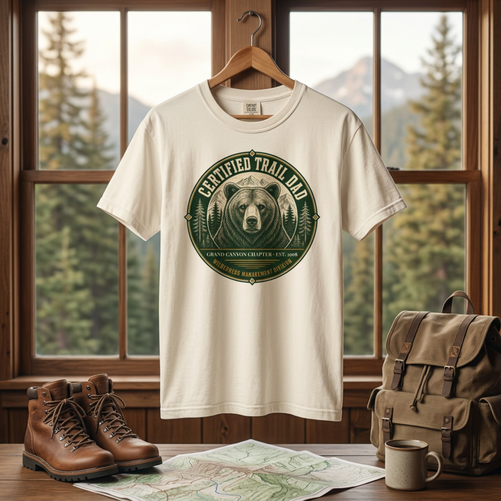 Certified Trail Dad – Personalized National Park T-Shirt