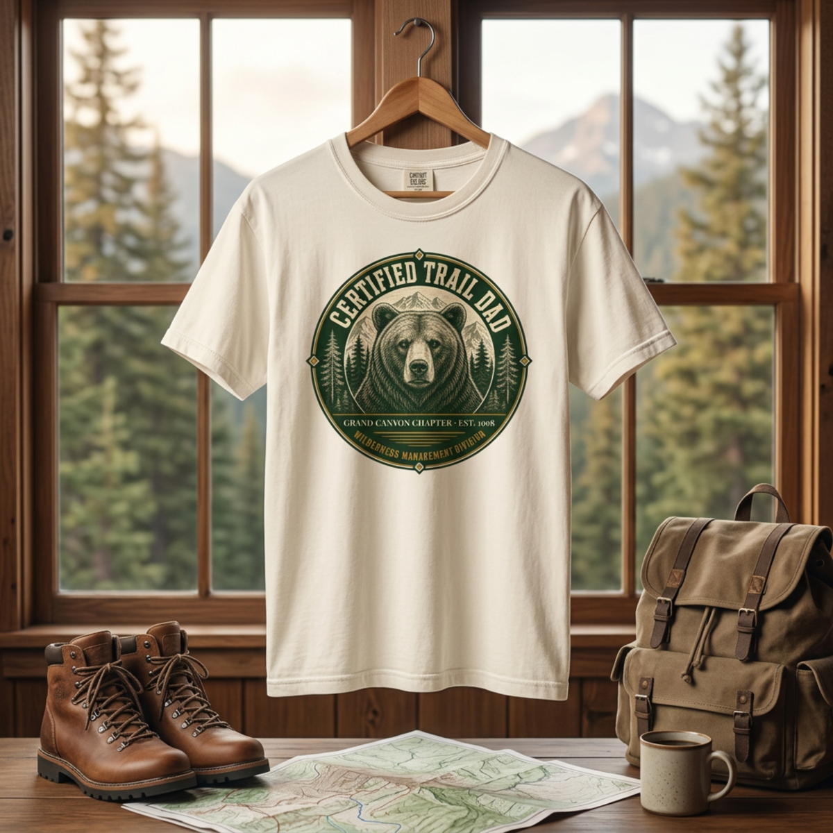 Certified Trail Dad – Personalized National Park T-Shirt