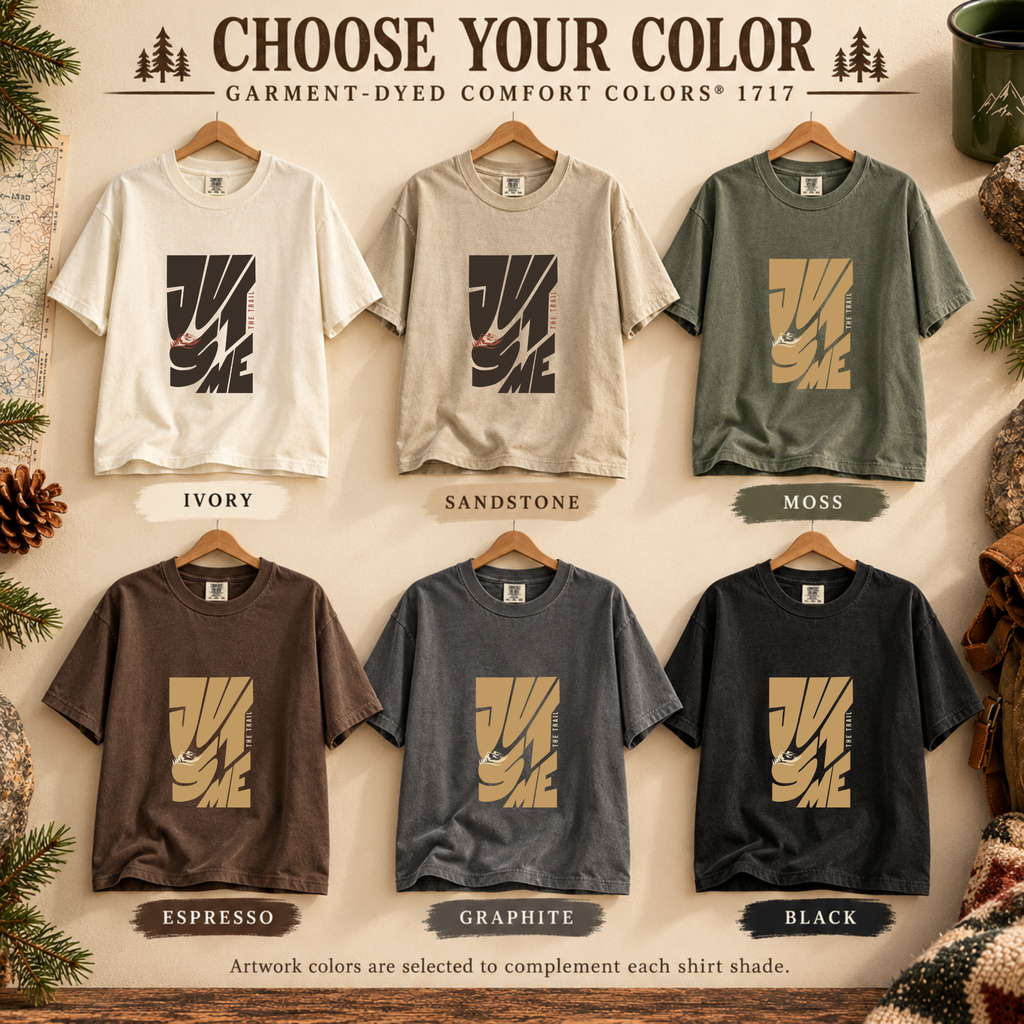 Just Me Hiking T-Shirt | Solo Hiker Graphic Tee | ScenicTrailCo