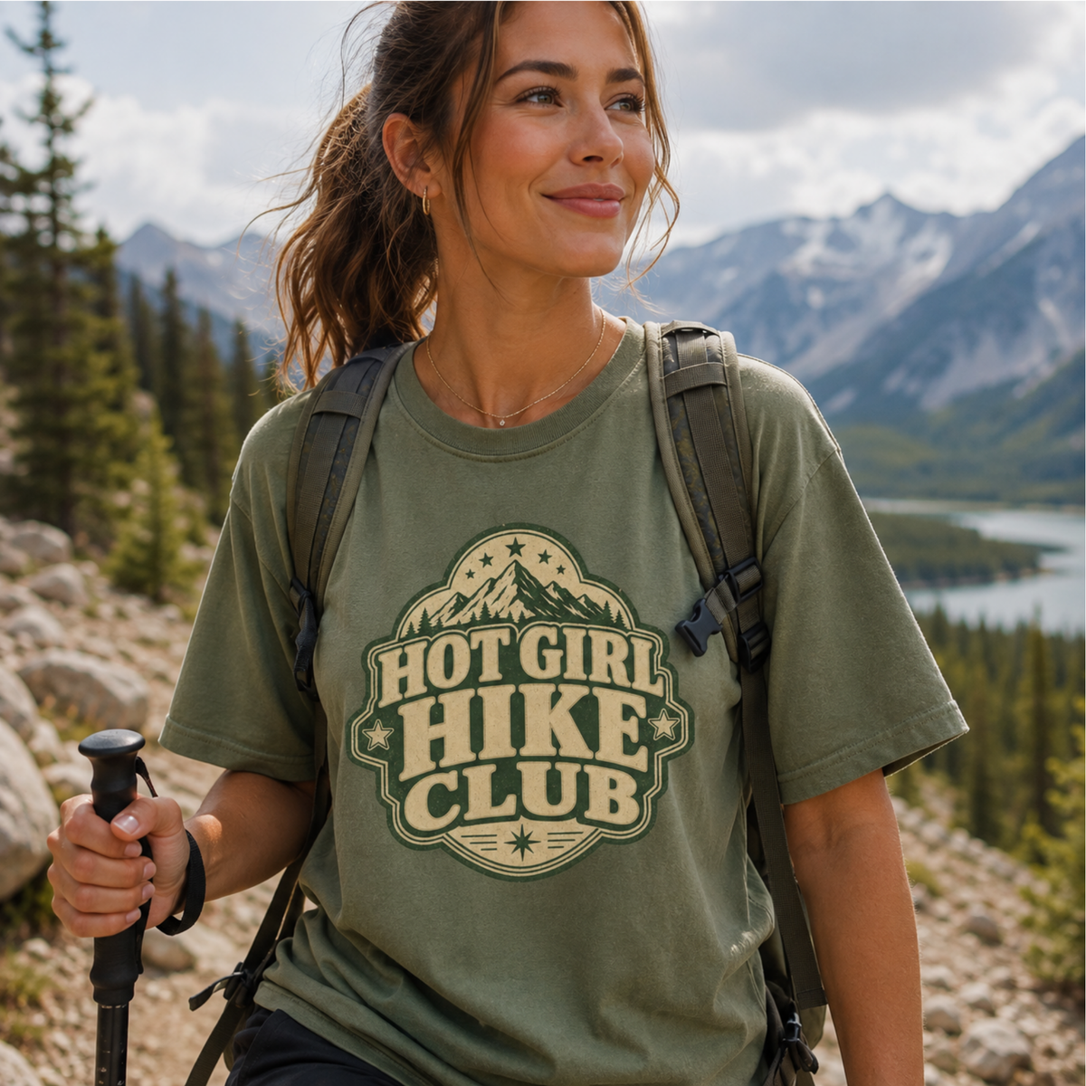 Hot Girl Hike Club – Outdoor T-Shirt
