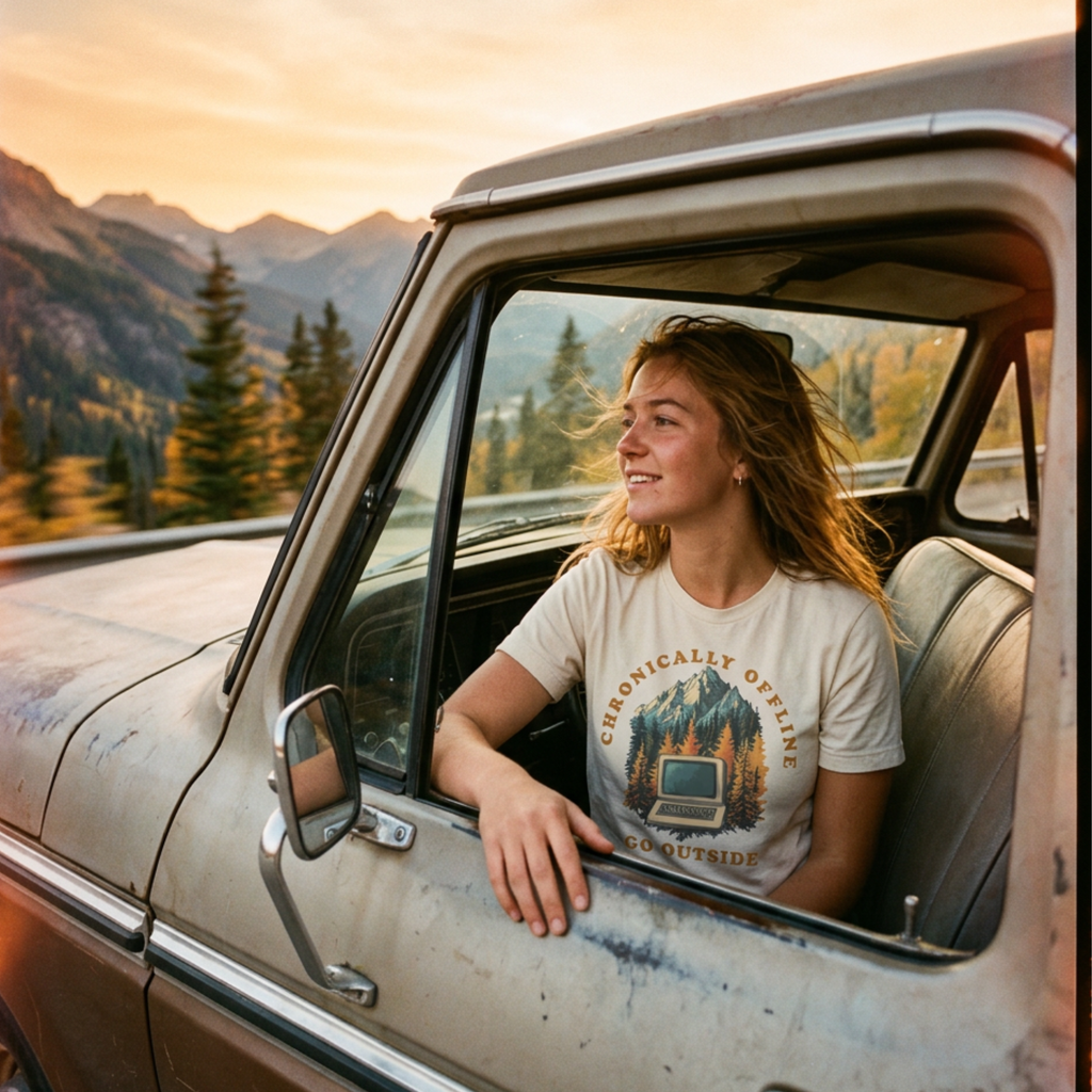 Chronically Offline – Outdoor T-Shirt