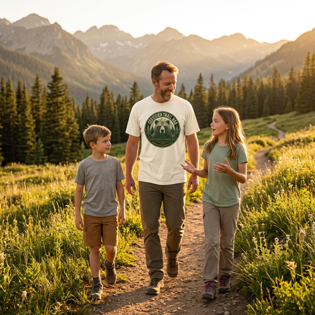 Certified Trail Dad – Personalized National Park T-Shirt