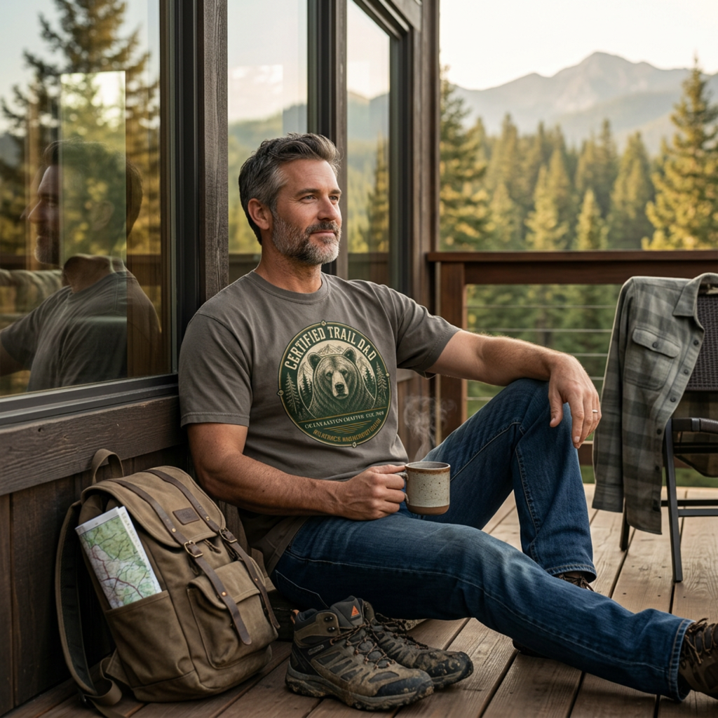 Certified Trail Dad – Personalized National Park T-Shirt