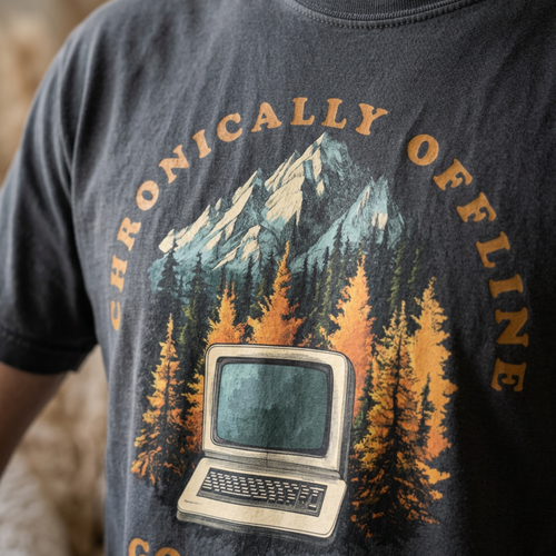 Chronically Offline – Outdoor T-Shirt